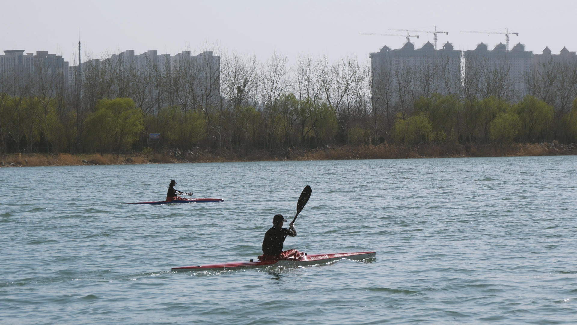 水上运动娱乐项目皮划艇【该视频无肖像权，请勿商用】视频的预览图
