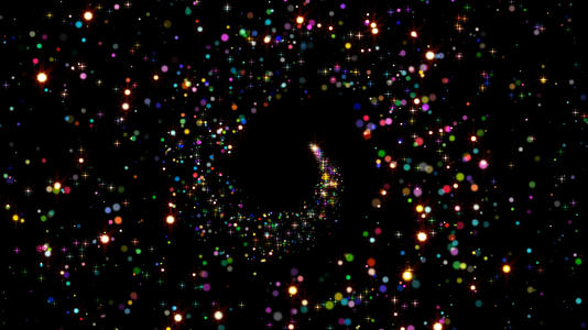 透明通道唯美的闪光粒子素材视频的预览图