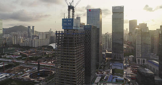 深圳南山后海建筑群4K航拍视频的预览图