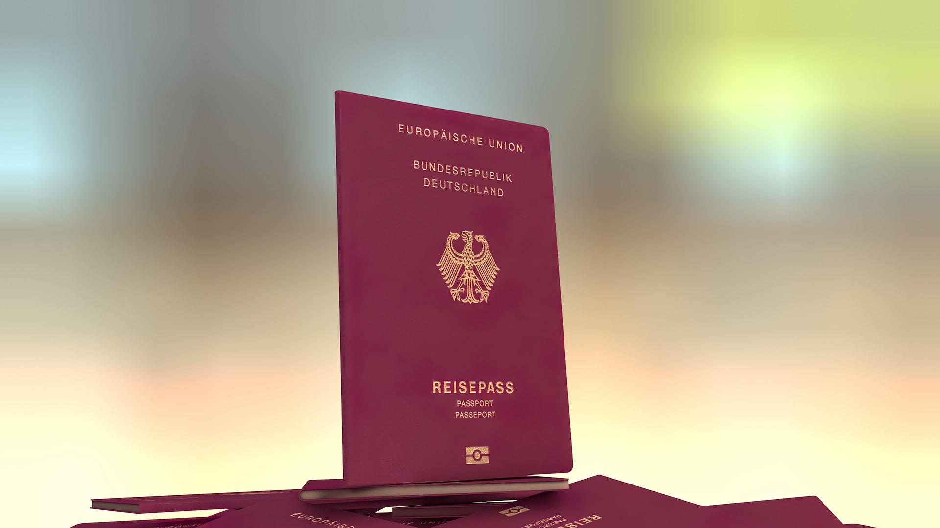 制作德国旅行护照的艺术家视频的预览图