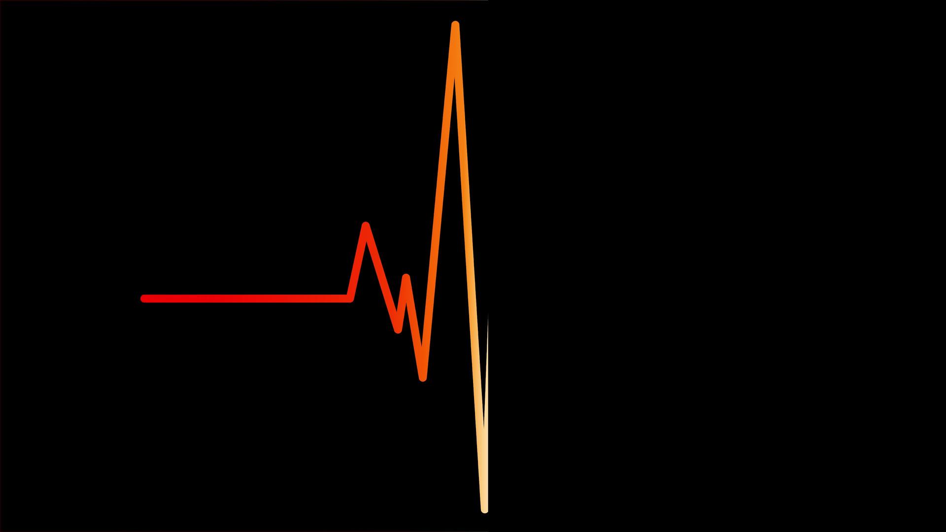 心脏心脏血管红心脏波形视频的预览图