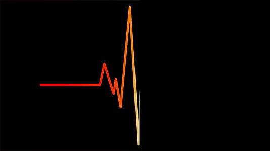 心脏心脏血管红心脏波形视频的预览图