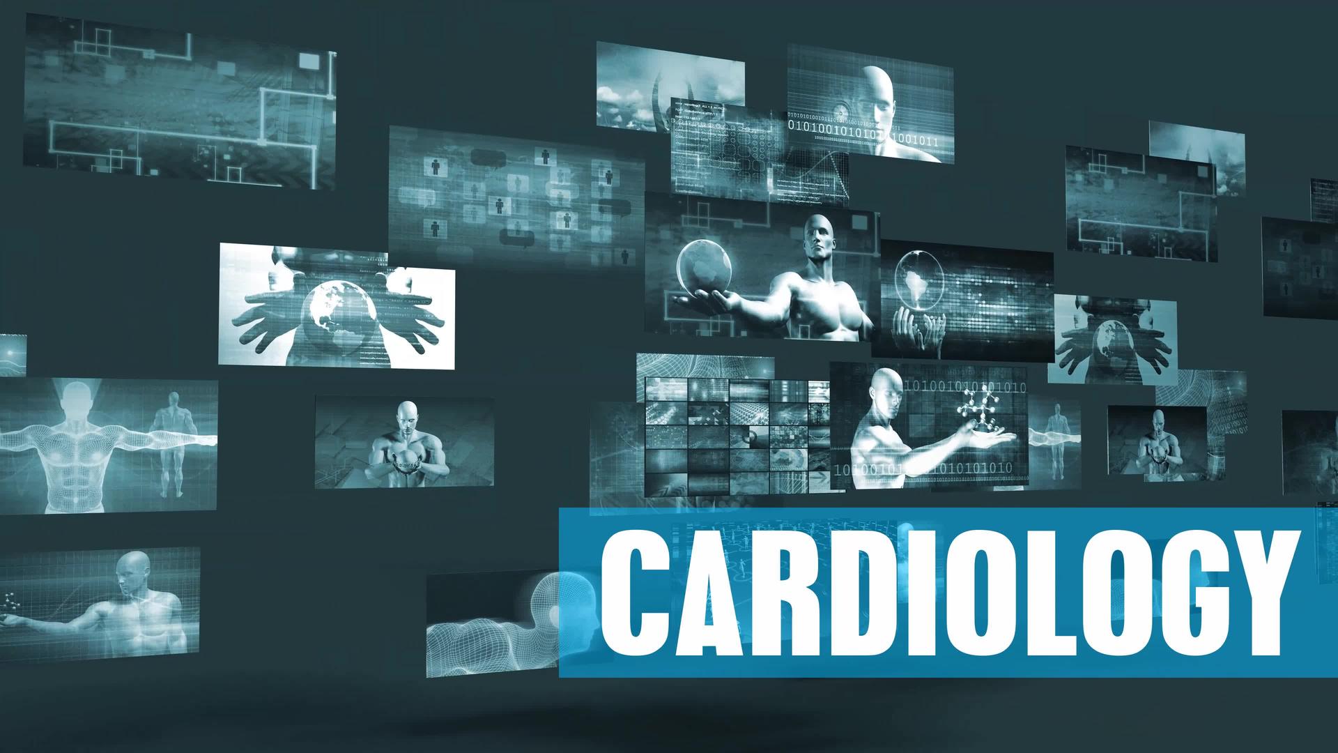 带有移动屏幕的心脏病学视频墙背景视频的预览图