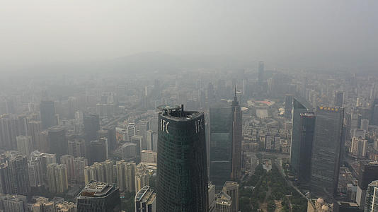 雾霾下的广州视频的预览图