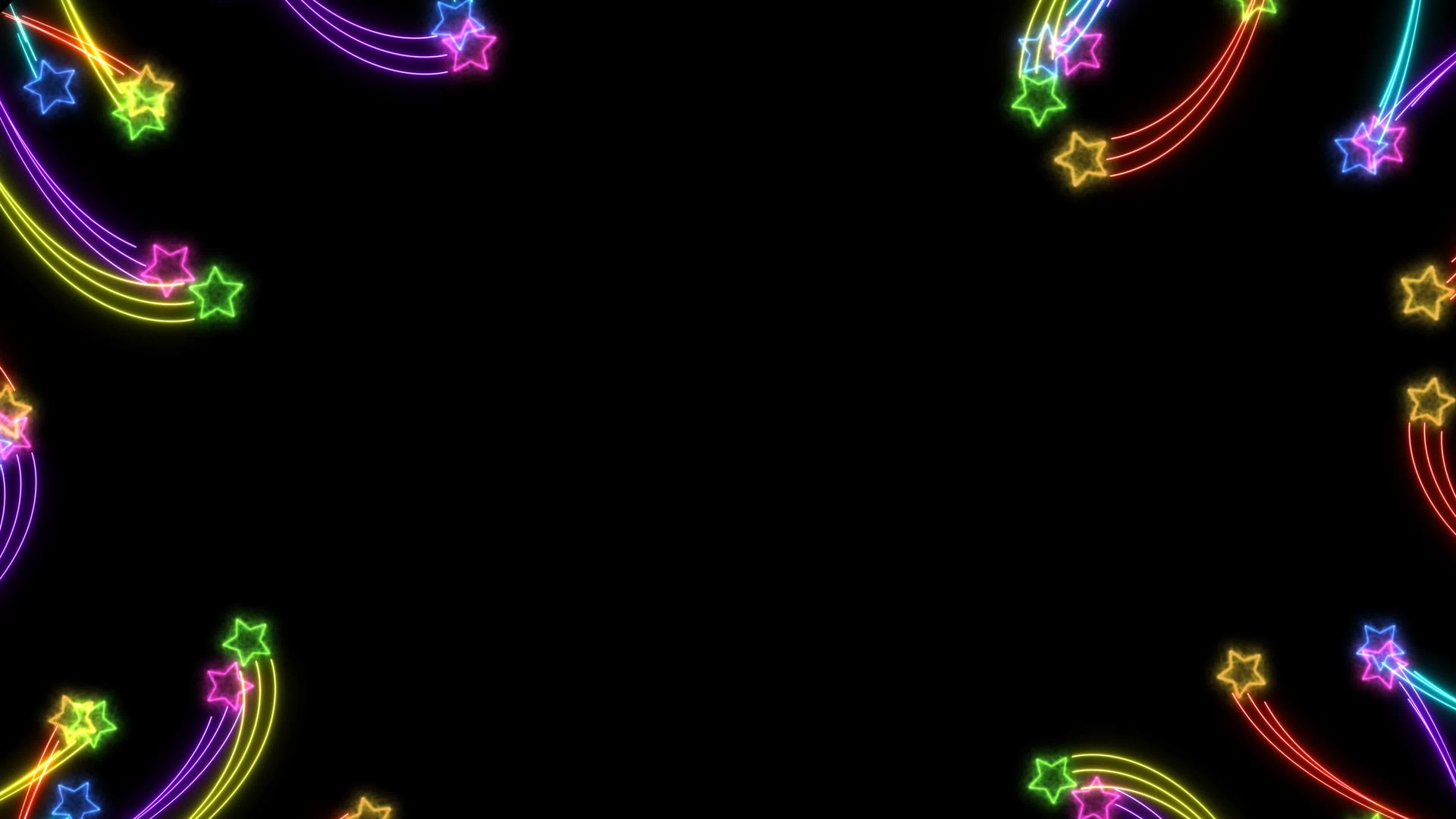 彩虹色的花在黑屏的上角跳舞视频的预览图
