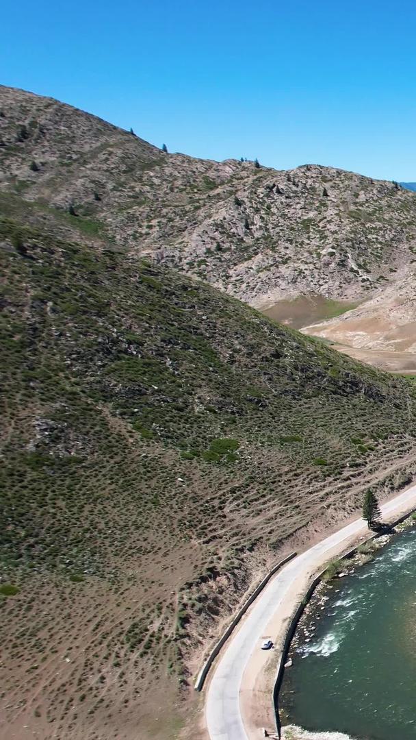 新疆阿勒泰地区航拍自然风光视频视频的预览图