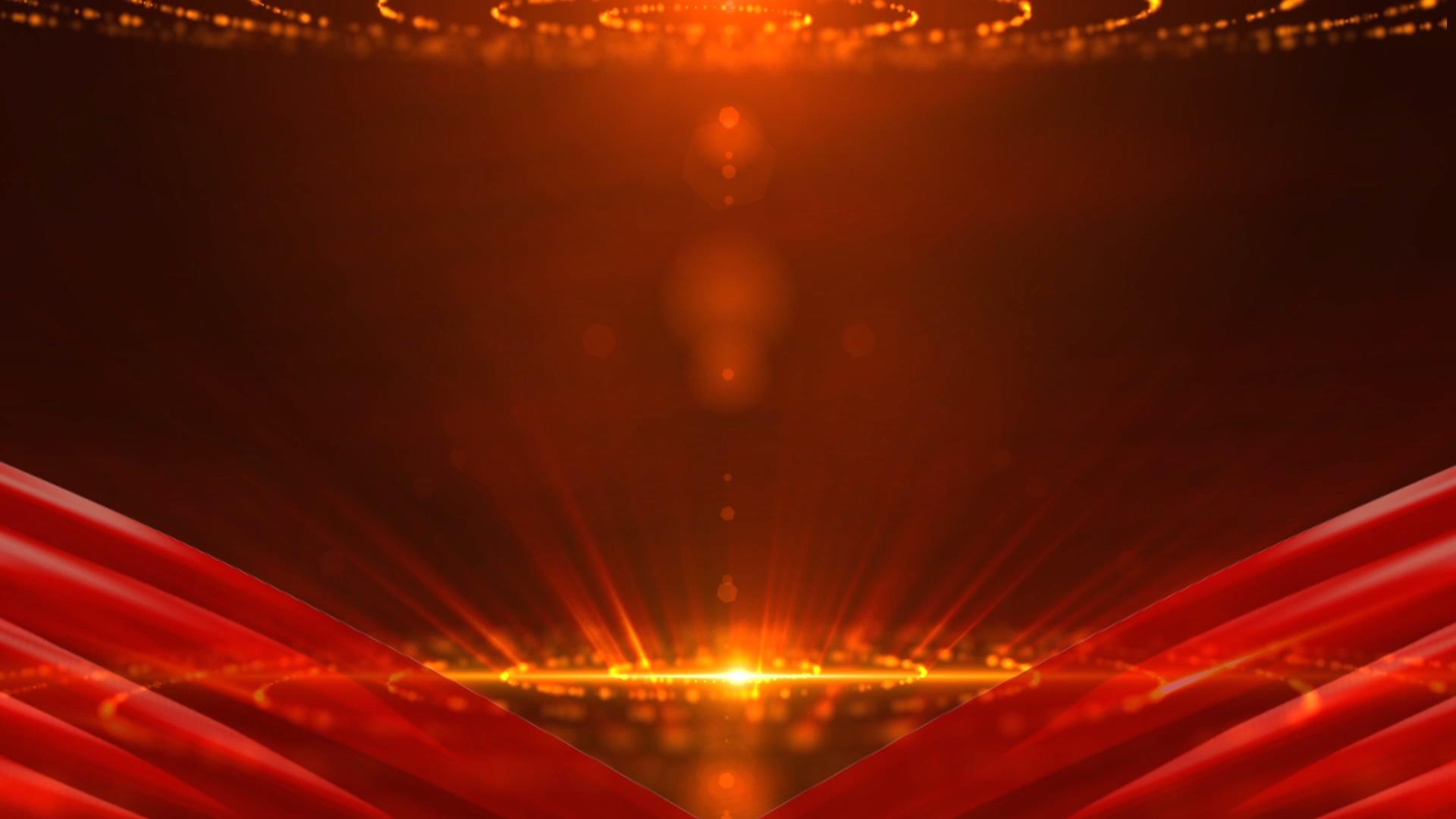 红绸粒子光线背景视频的预览图