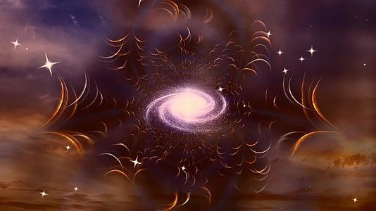 星系在无尽的空间中视频的预览图