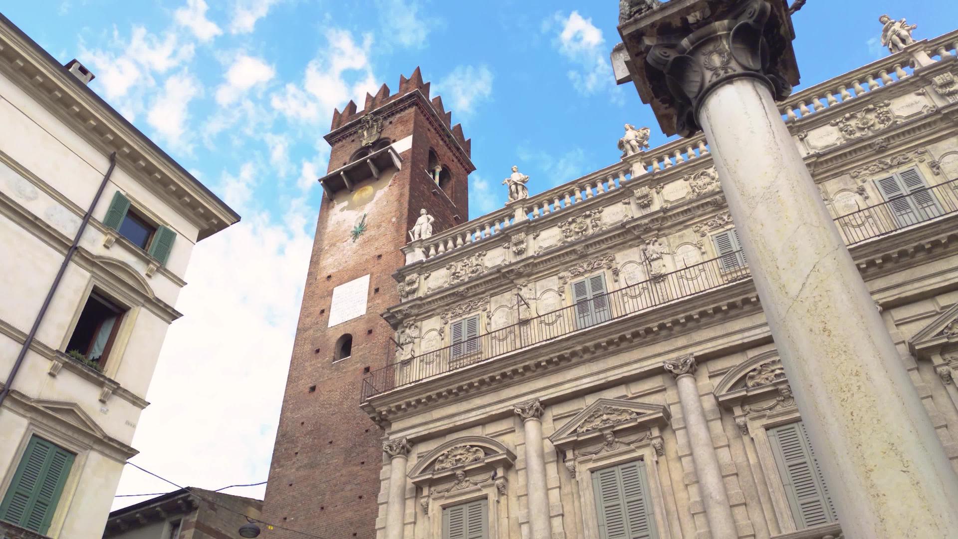 古老的维罗纳建筑视频的预览图