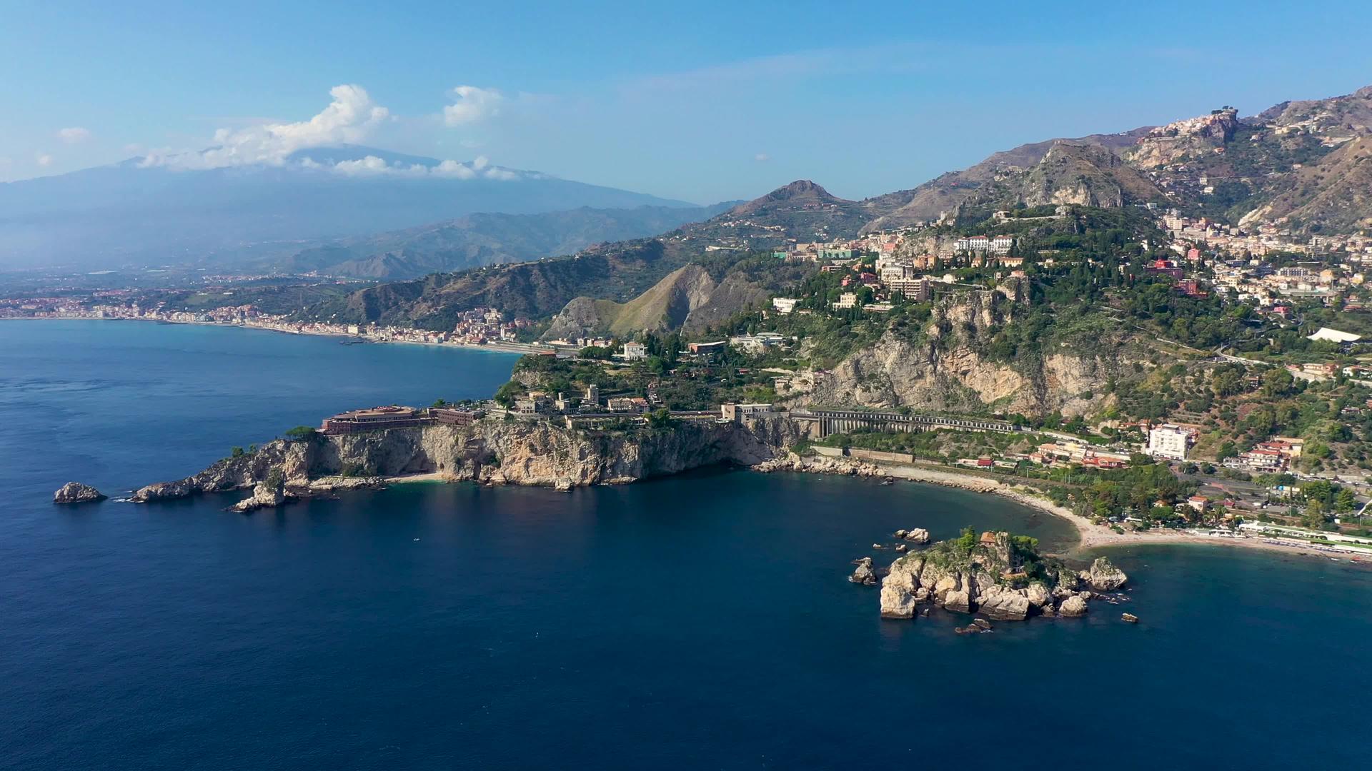 陶尔米纳是意大利西西里岛上的一座城市视频的预览图