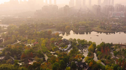 武汉园博园园林风光高清4K视频视频的预览图