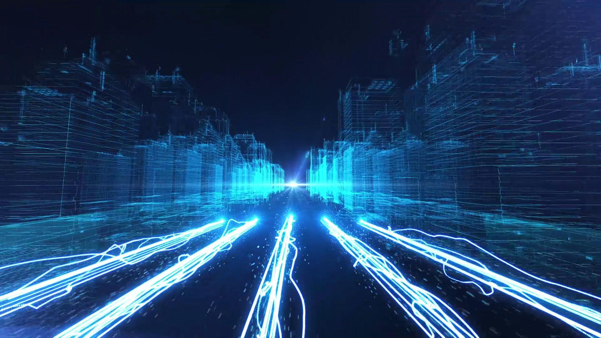 震撼科技E3D三维城市片头AE模板视频的预览图