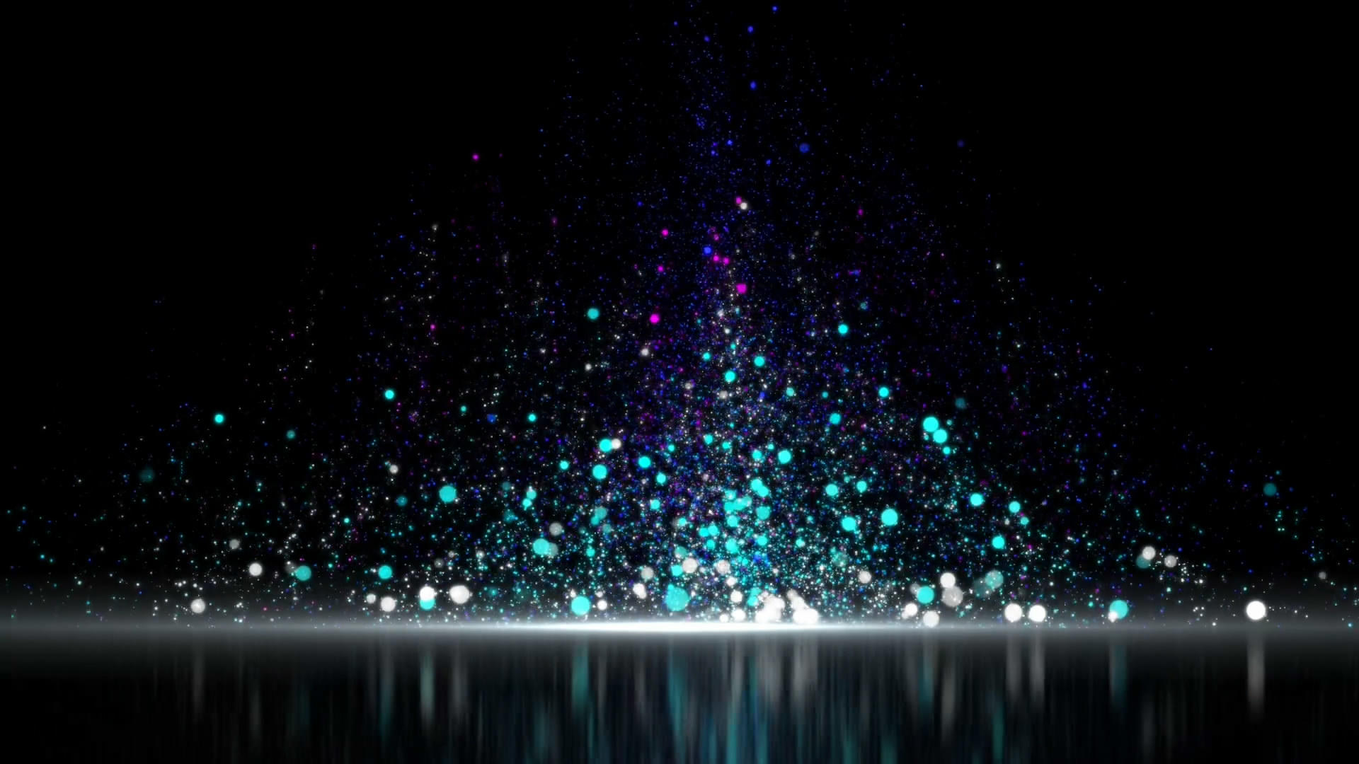蓝色酷炫粒子视频的预览图