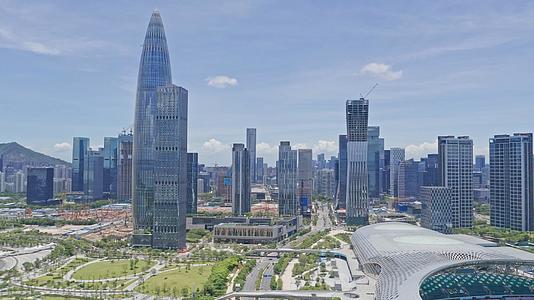 深圳前海商务区现代建筑视频的预览图
