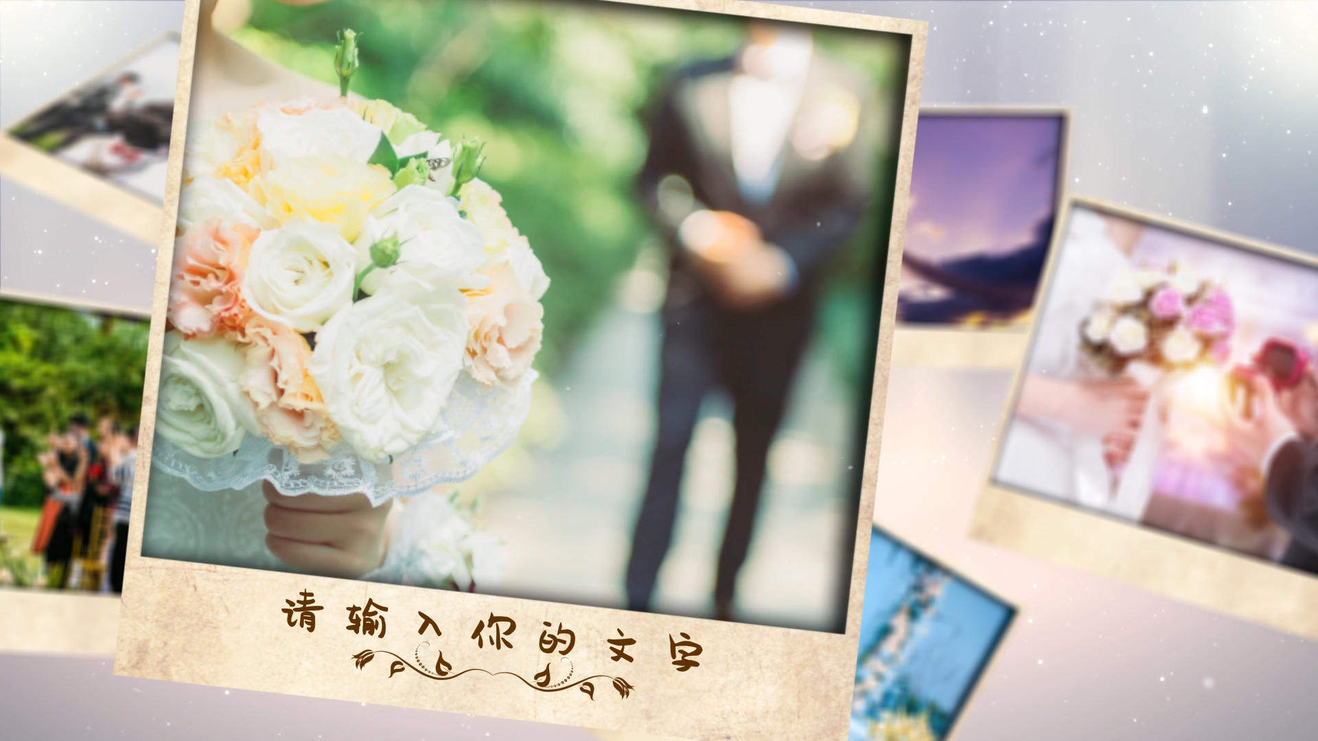 浪漫温情婚礼展示模板视频的预览图