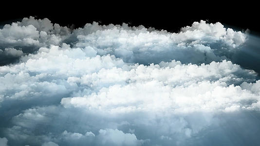 透明通道天空云层穿梭素材视频的预览图