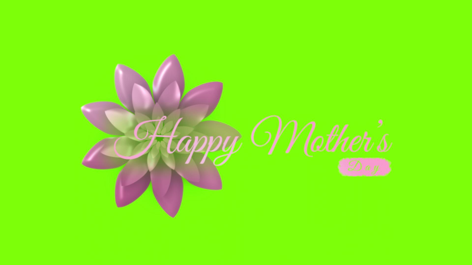 绿色屏幕快乐的母亲日高品质的母亲日视频的预览图