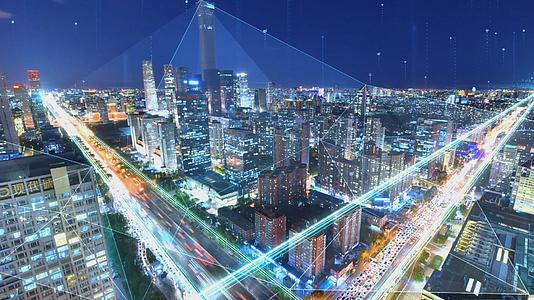广州科技发展城市光线视频的预览图