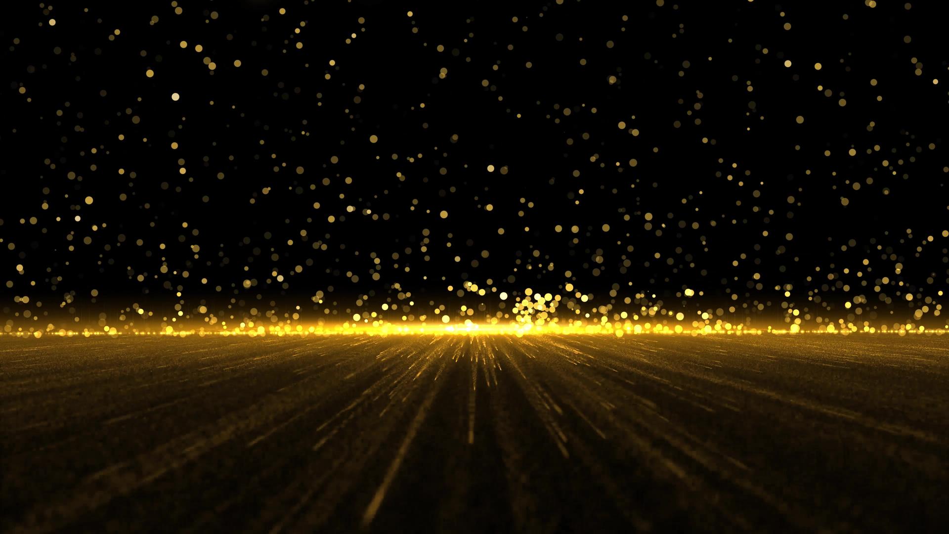 金色粒子舞台背景视频的预览图