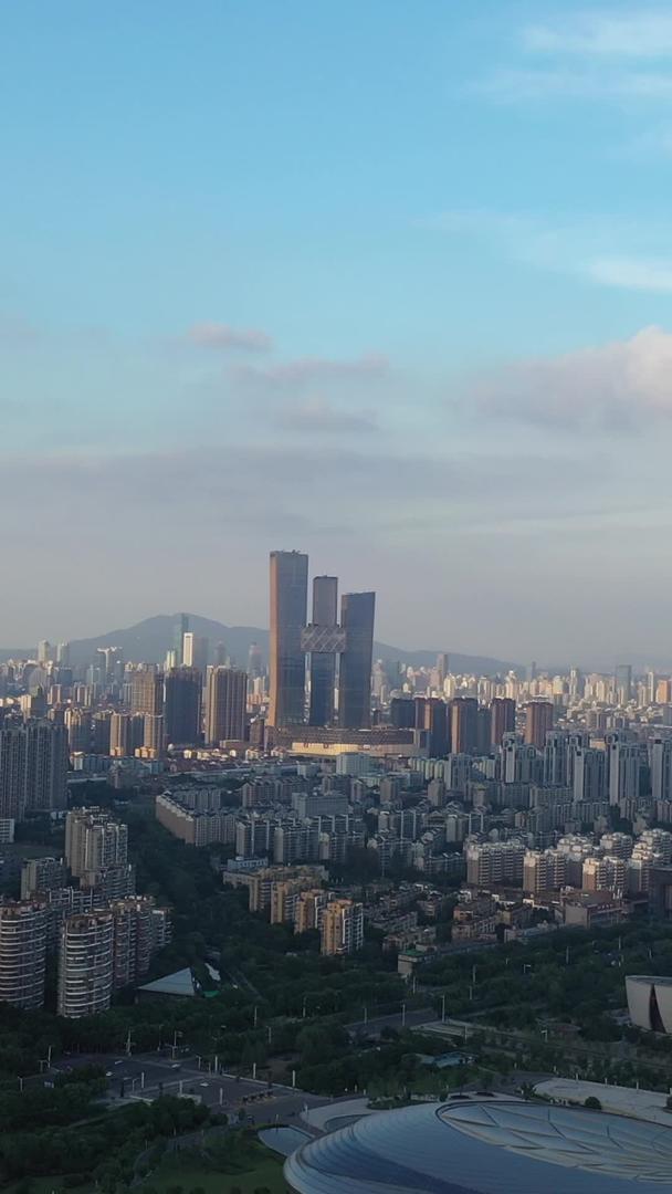 南京河西滨江CBD航拍城市建筑群视频的预览图