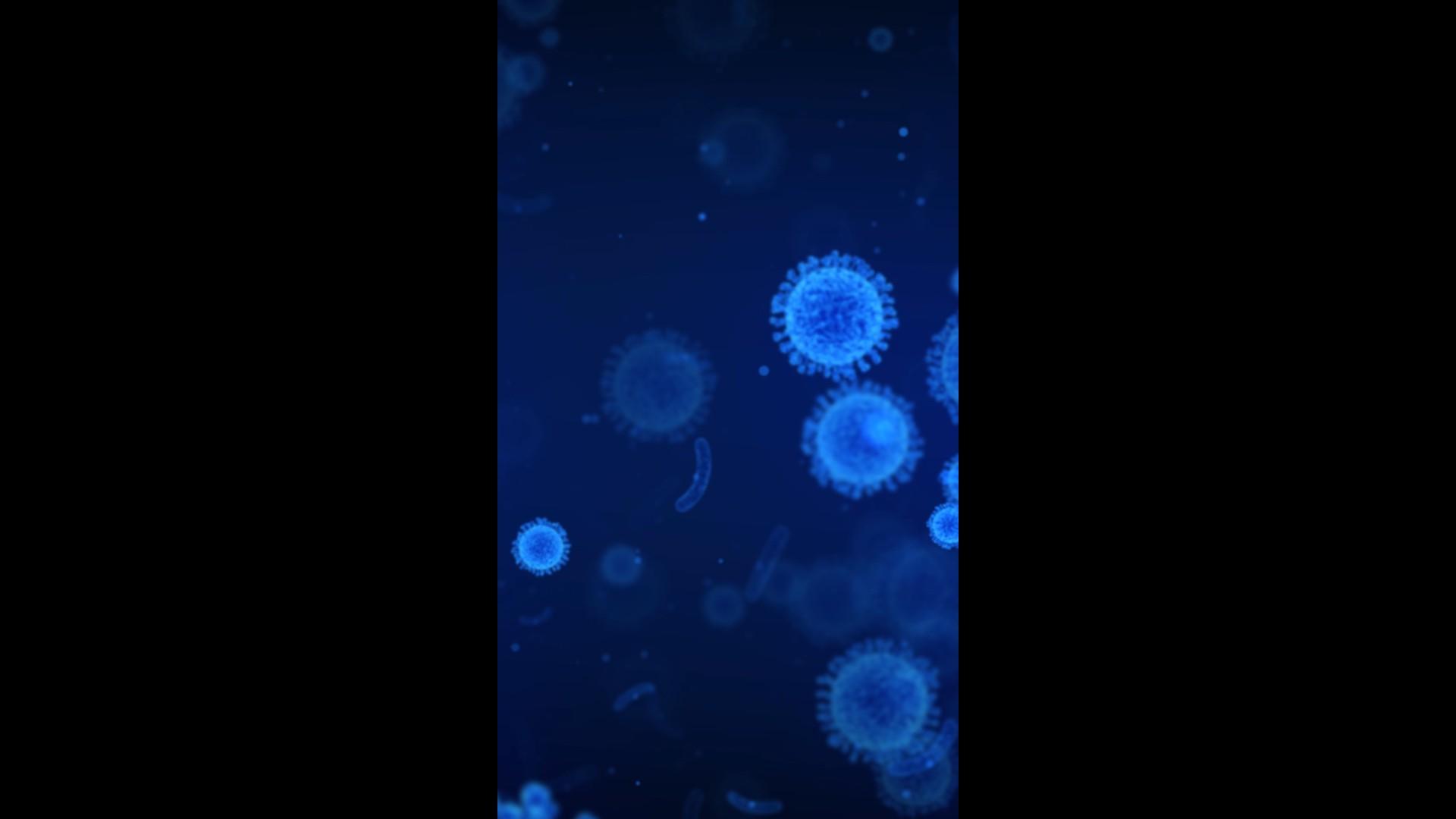 粒子病毒分子特写视频视频的预览图