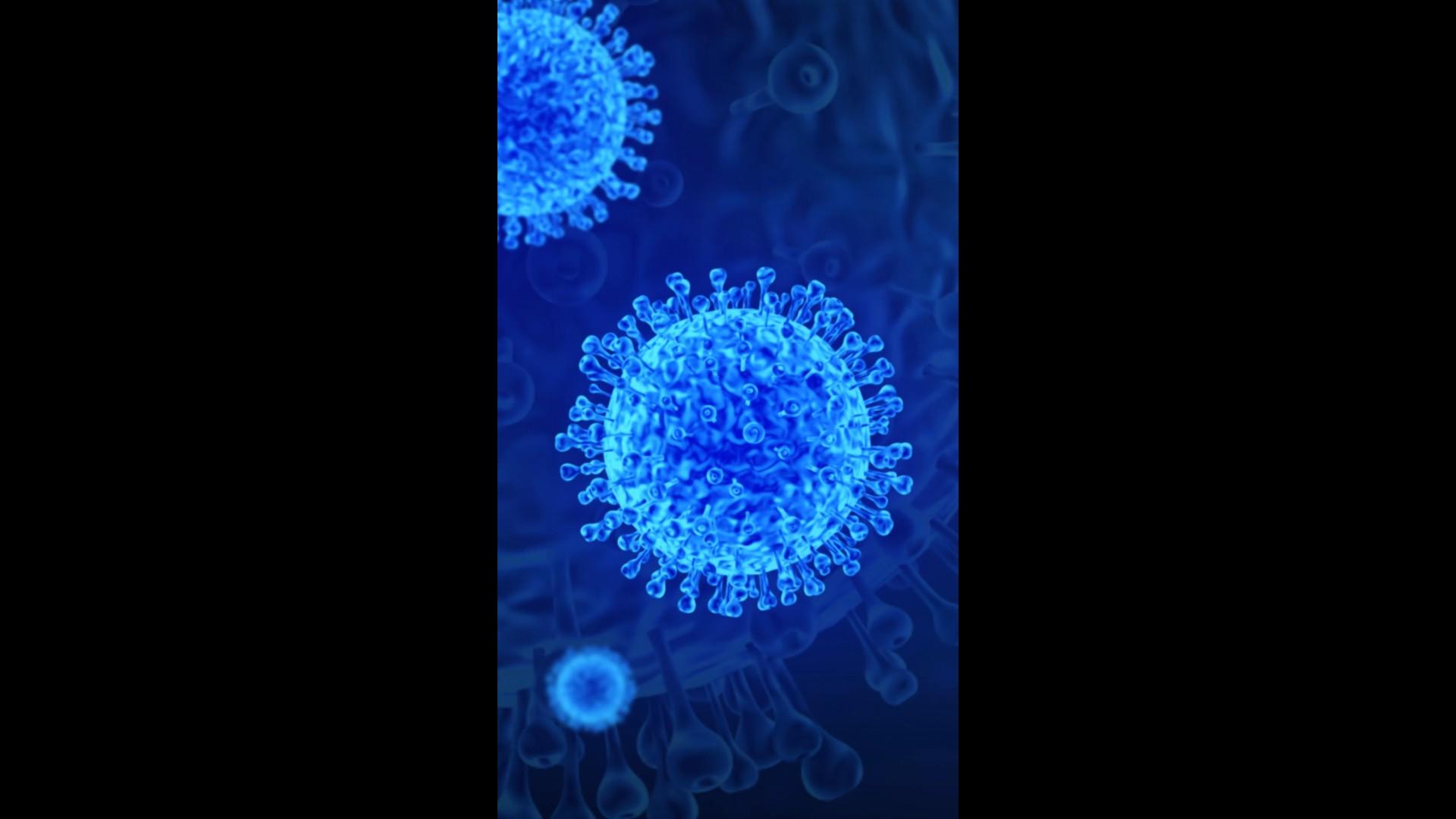 粒子病毒分子特写视频视频的预览图