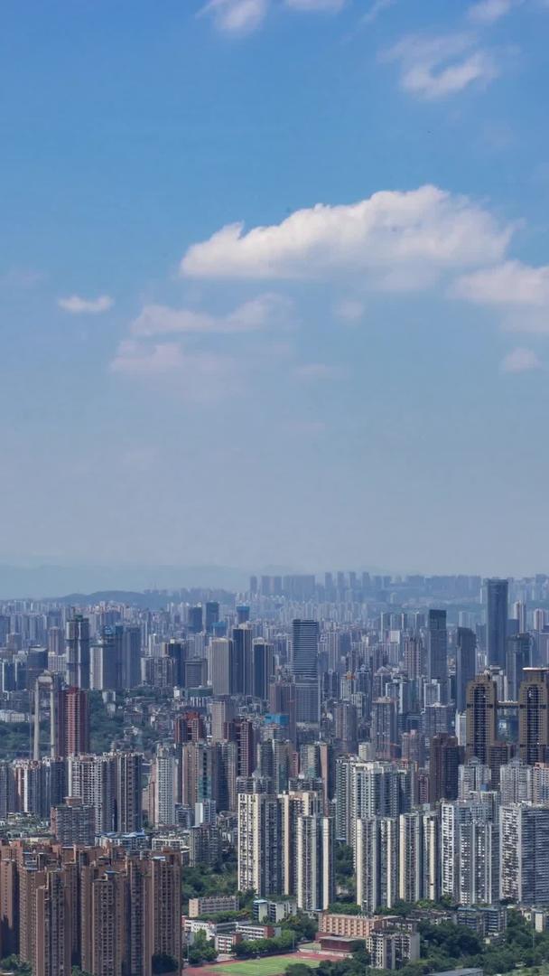南岸重庆南山益华里渝中区蓝天白云延迟拍摄视频的预览图