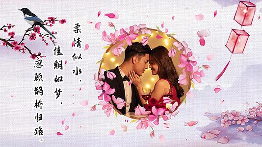 七夕情人节中国风浪漫爱情相册视频的预览图