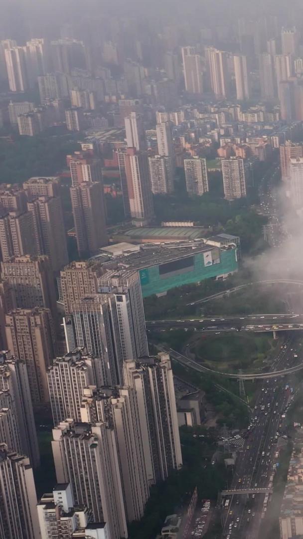 重庆市江北区渝北区全景穿云航拍素材视频的预览图