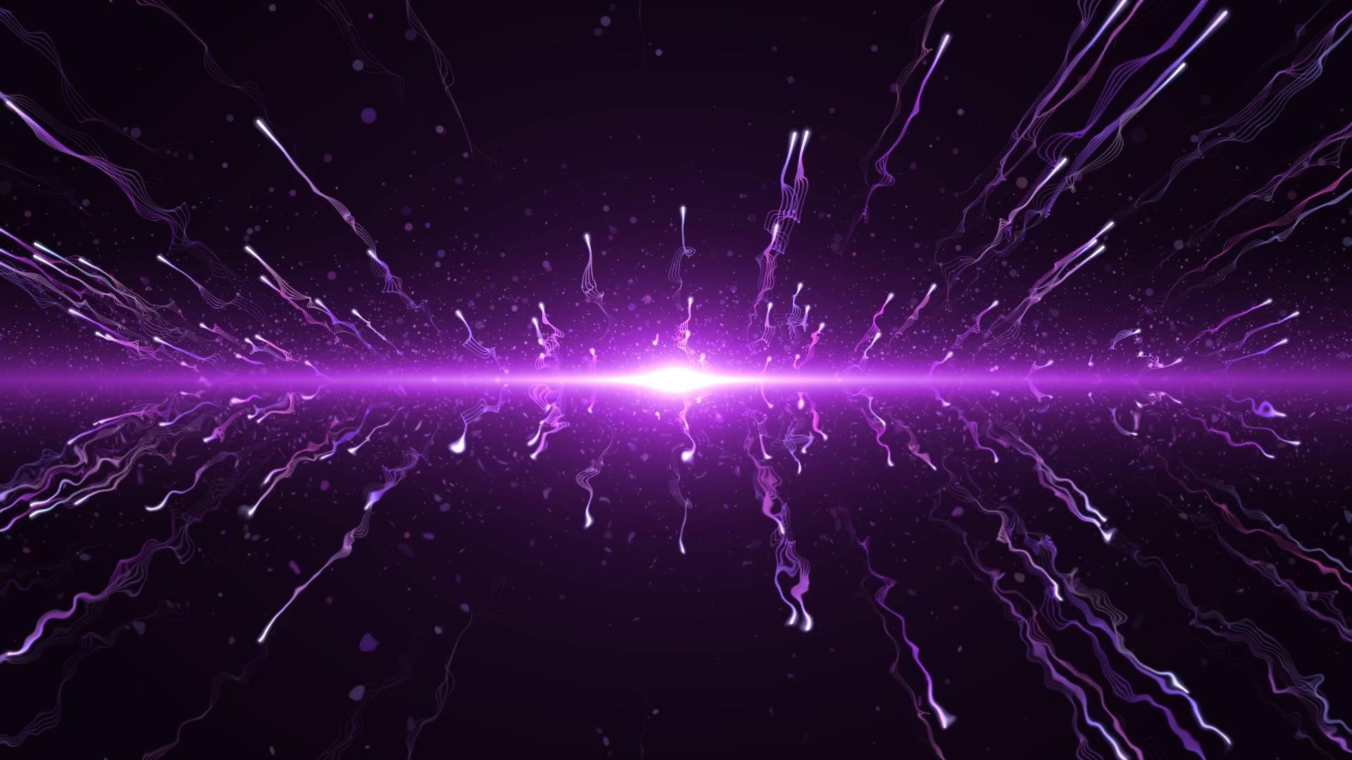 唯美动态粒子光效倒影视频元素视频的预览图