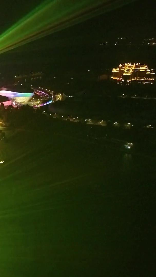海南海口瞻洲市海花岛夜景灯光秀航拍视频的预览图