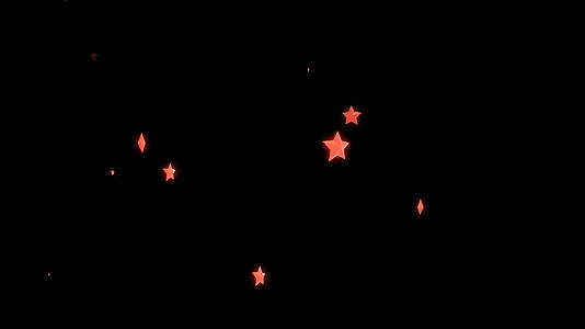 透明通道唯美的小星星素材视频的预览图