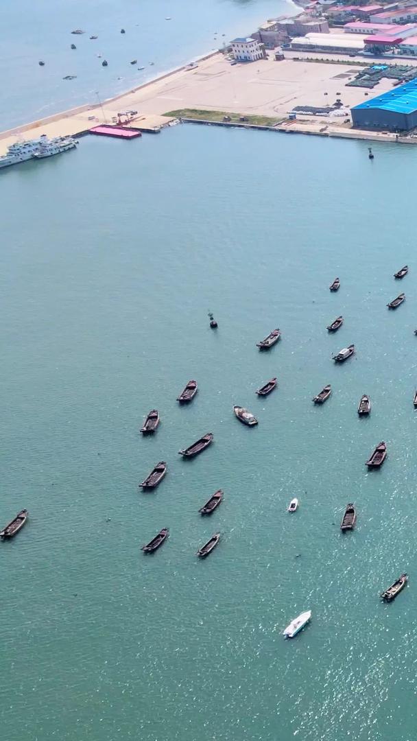渔船船队返回港口大连滨海边境视频的预览图