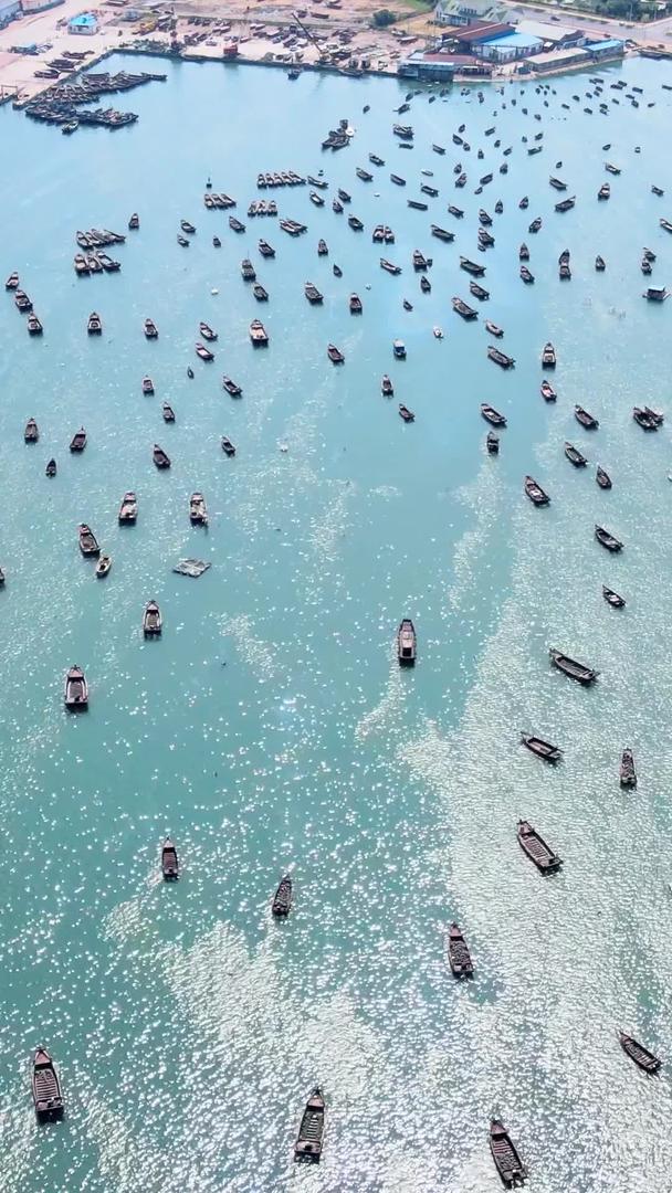 渔船船队返回港口大连滨海边境视频的预览图