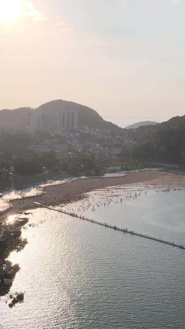 连云港连岛风景区4A风景区海滨沙滩航拍集合视频的预览图