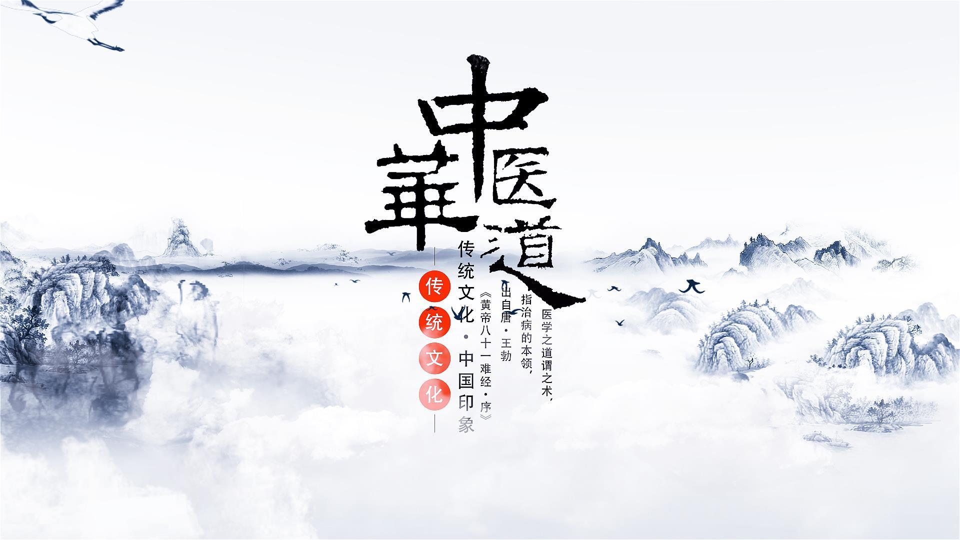 中国风中医文化水墨AE模版视频的预览图