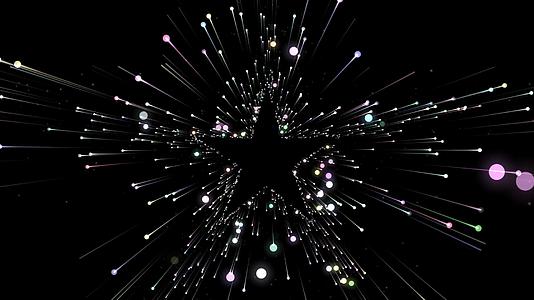 动态星星粒子光线散发动态视频元素视频的预览图
