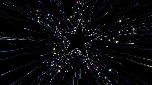 动态星星粒子光效线条散发动态视频元素视频的预览图