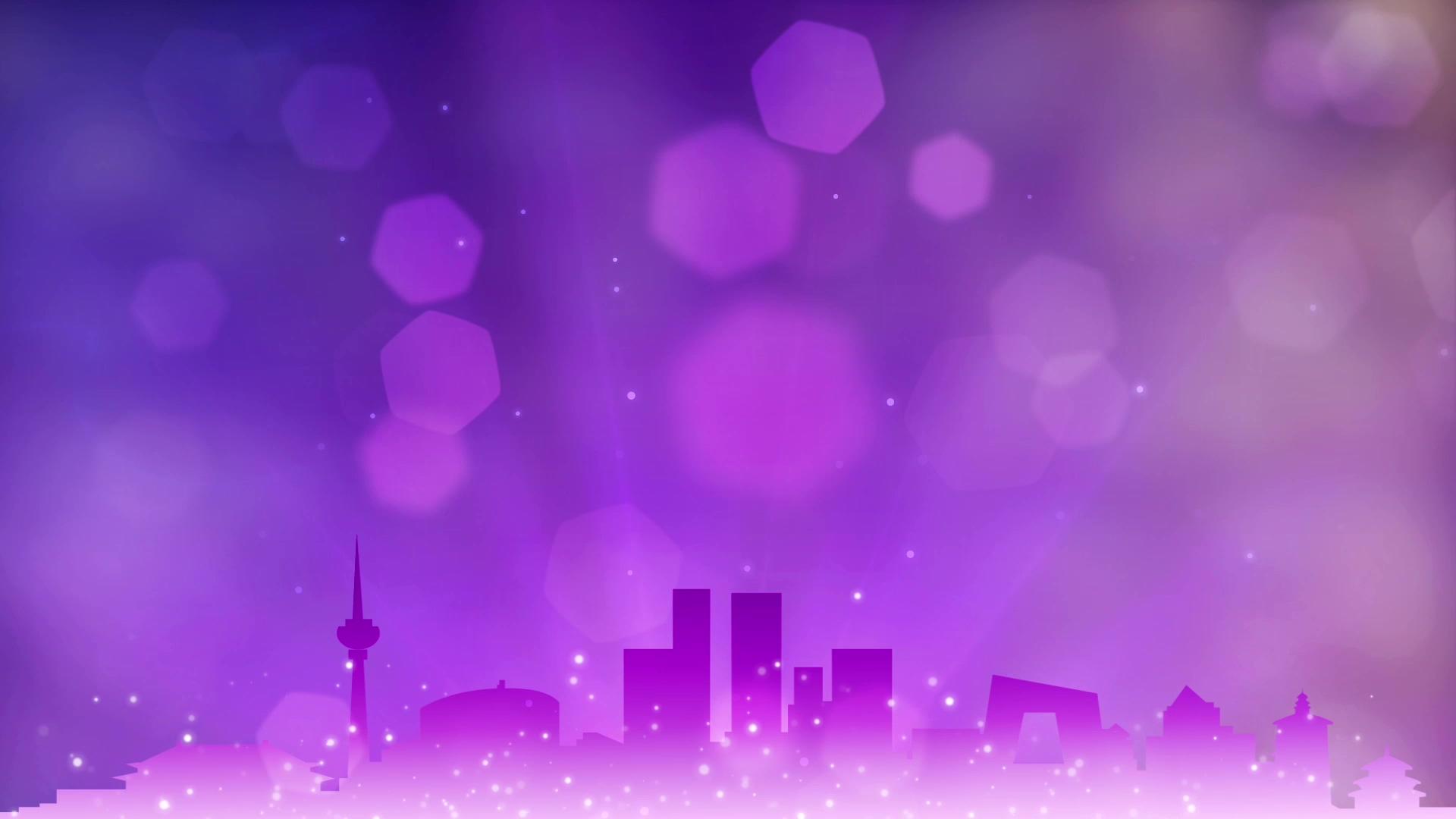 粒子城市剪影背景视频的预览图