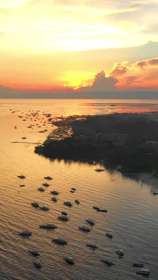 菲律宾薄荷岛日落自然海岛风景视频的预览图