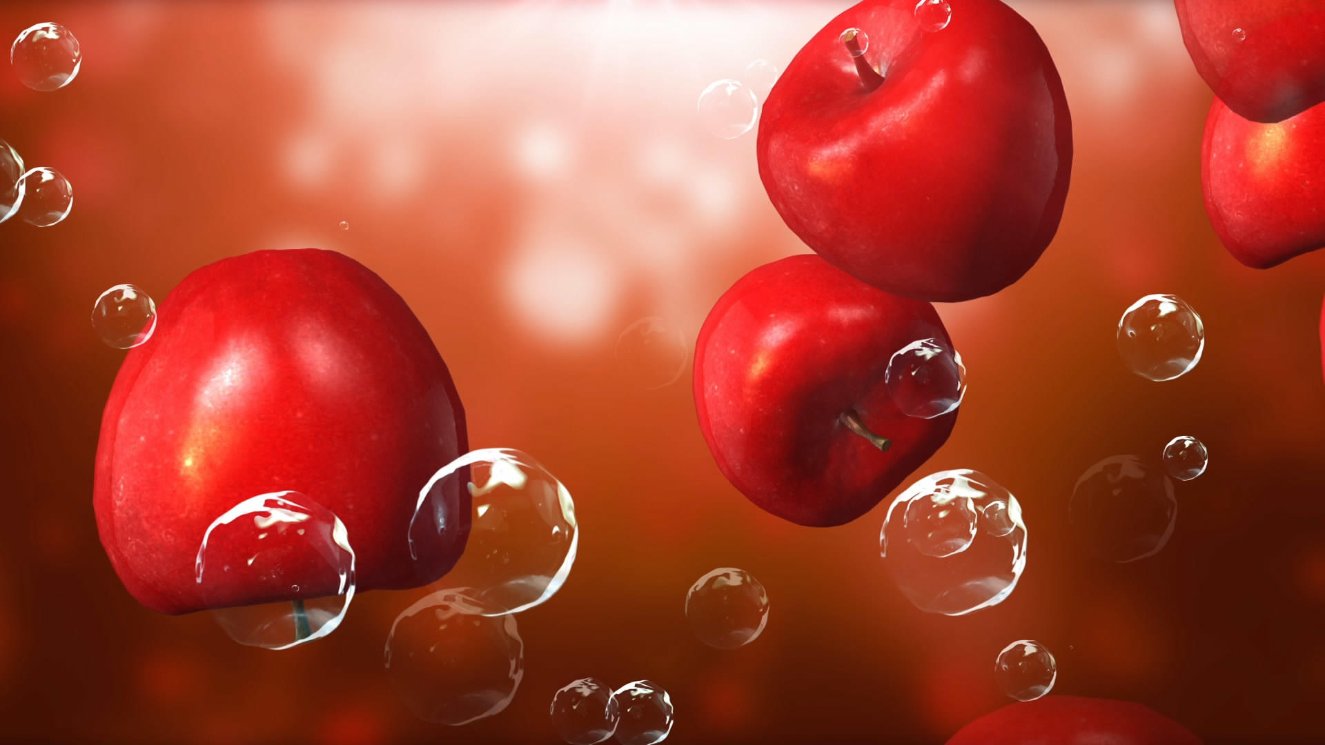 红苹果背景素材视频的预览图