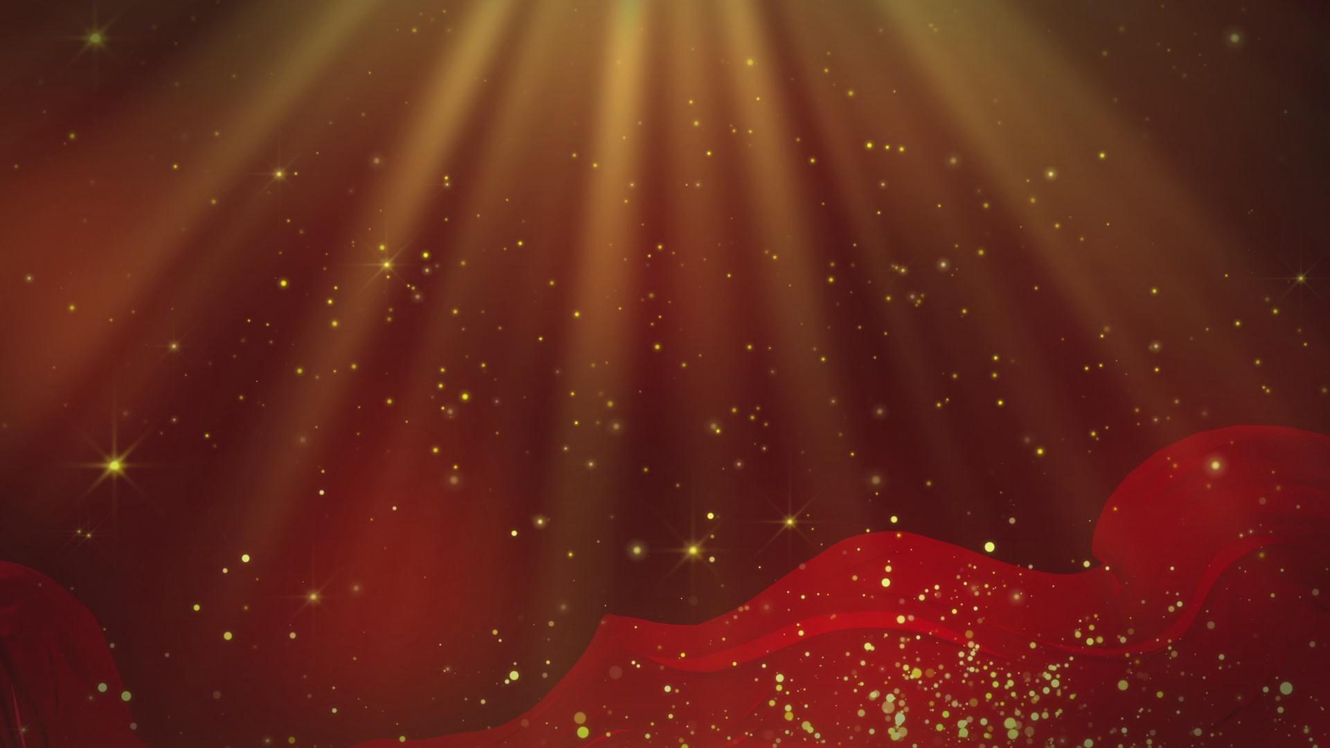 红绸舞台背景视频的预览图