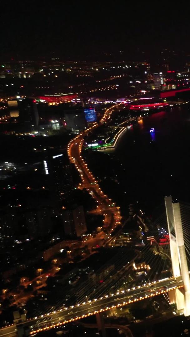 【城市宣传片】上海航拍南浦大桥夜景集合视频的预览图