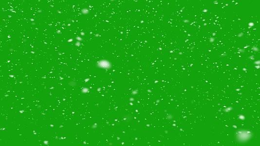 下雪绿幕抠像特效素材视频的预览图