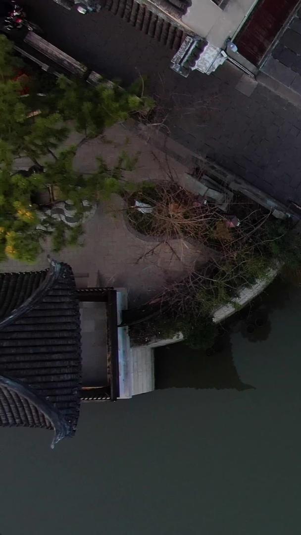 浙江5A级著名旅游景区西塘古镇古建筑民居航拍视频视频的预览图