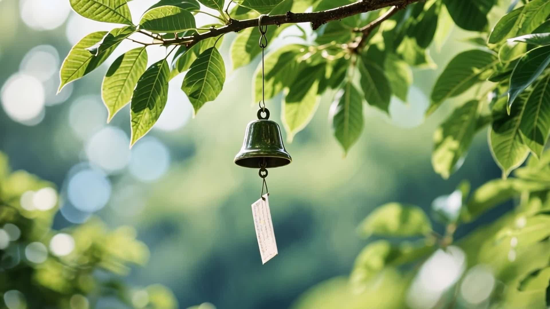 夏天风铃摇曳清凉视频的预览图