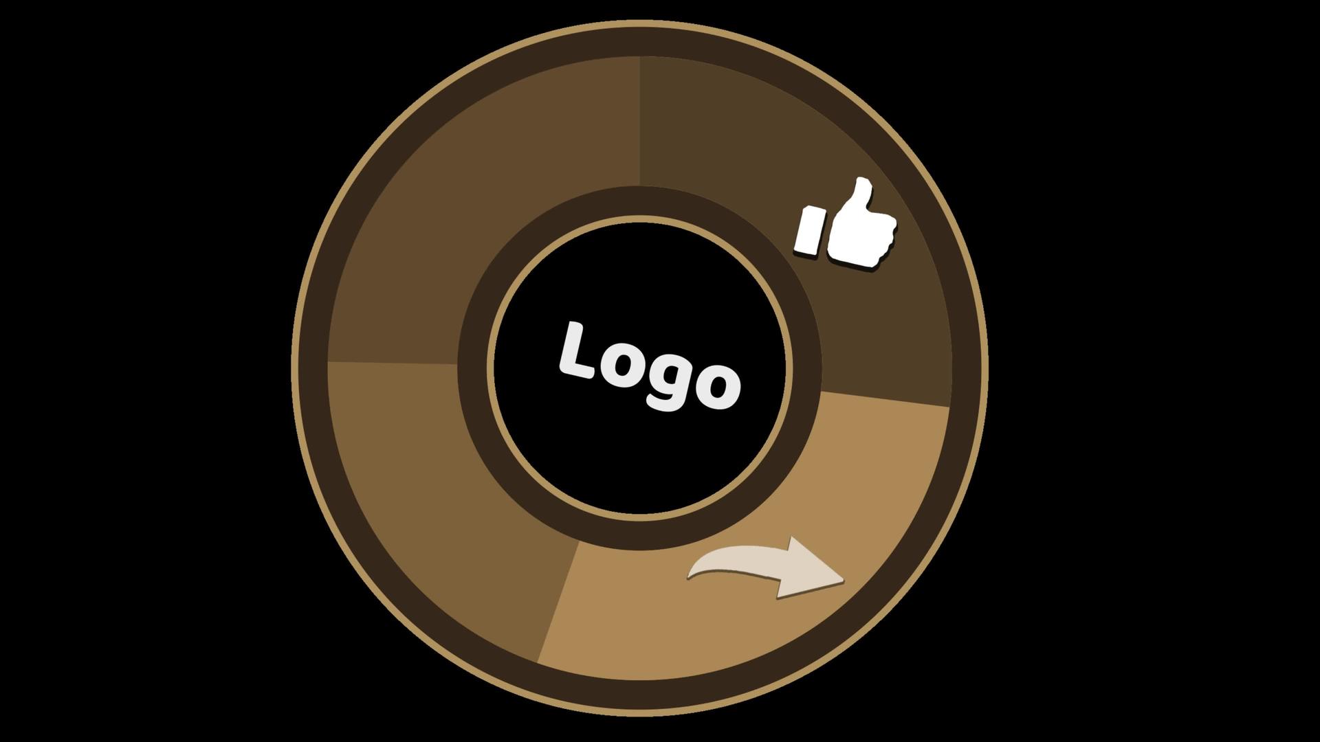 订阅社交媒体图标和咖啡牛奶音喜欢动画和通知按钮视频的预览图