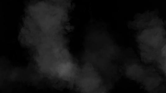 灰白云在黑色背景下的变化视频的预览图