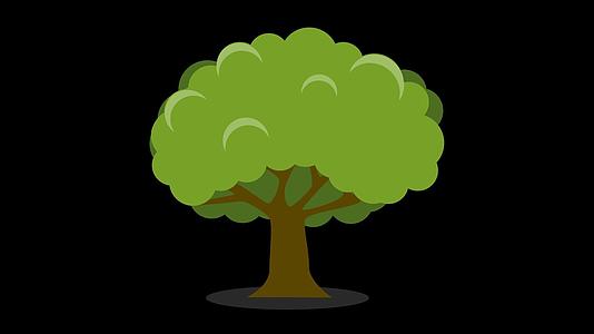mg动态大树生长视频素材视频的预览图