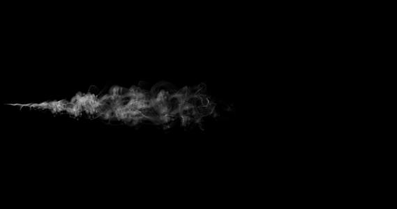 烟云或蒸汽运动的动画黑色背景视频的预览图
